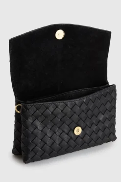 Nieve Leather Flap Crossbody Bag
