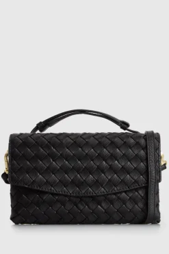 Nieve Leather Flap Crossbody Bag