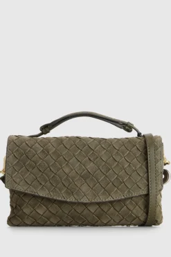 Nieve Leather Flap Crossbody Bag