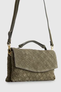 Nieve Leather Flap Crossbody Bag