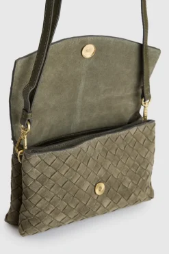Nieve Leather Flap Crossbody Bag