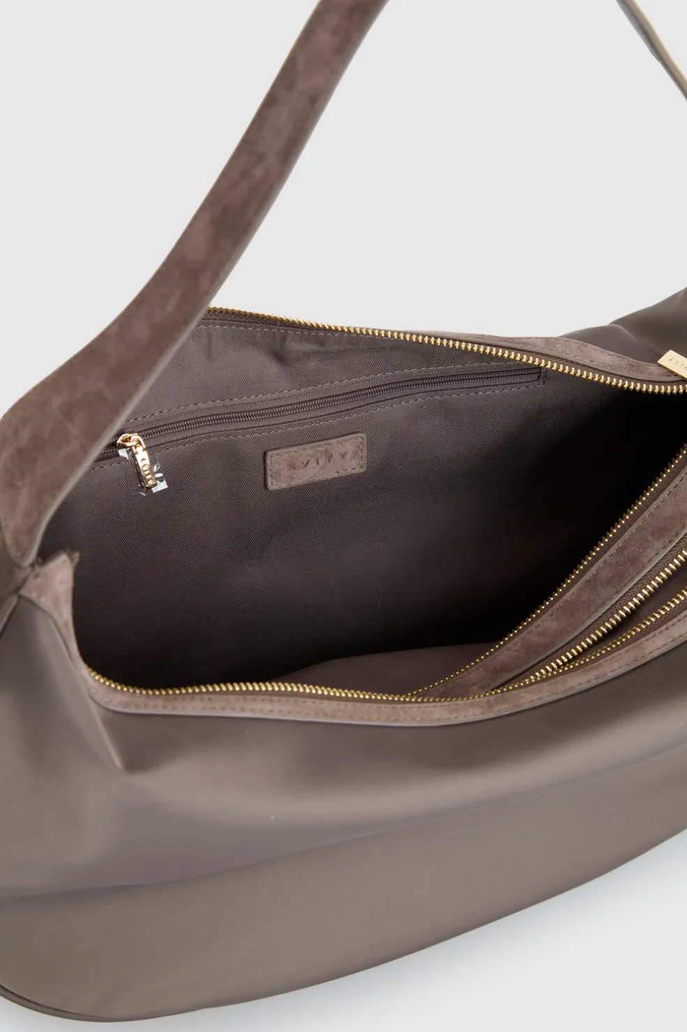 Noemie Leather Trim Shoulder Bag