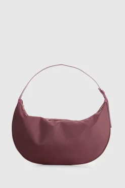 Noemie Leather Trim Shoulder Bag