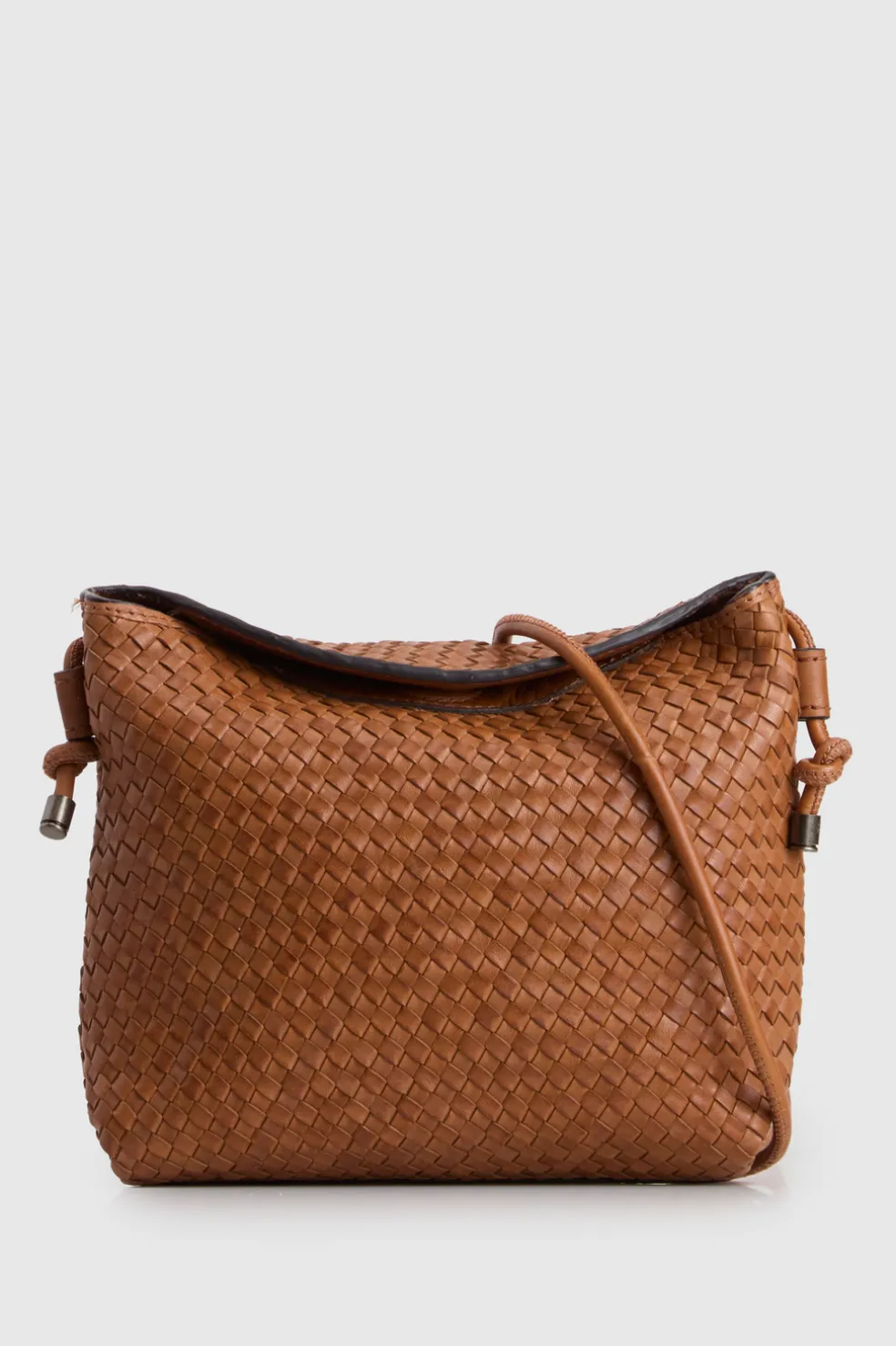 Palma Leather Curve Top Crossbody