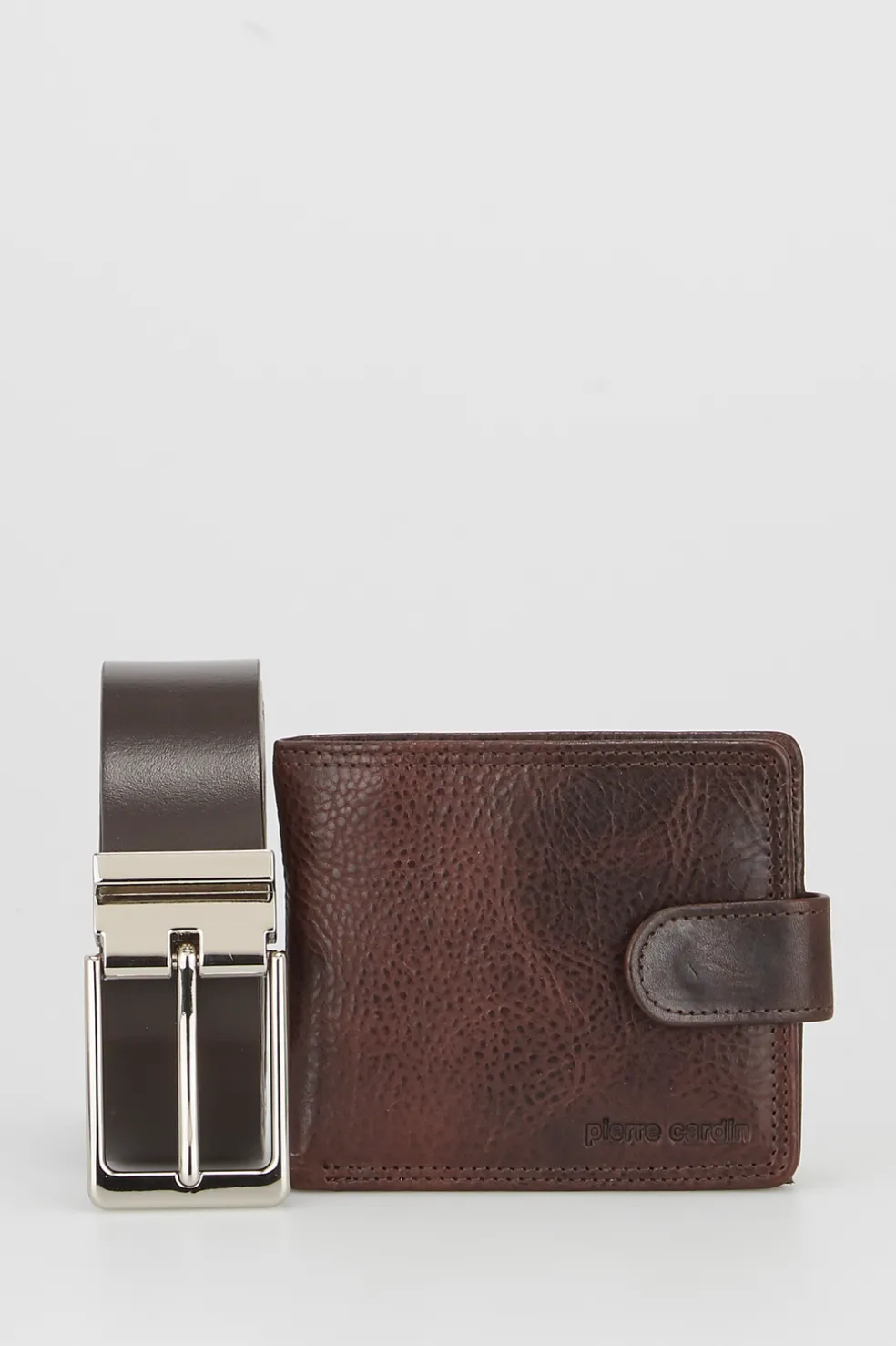 PC RFID Leather Wallet & Belt Gift Set