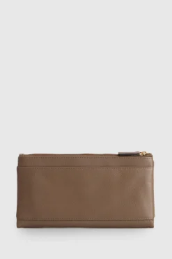 RFID Daisy Leather Large Wallet