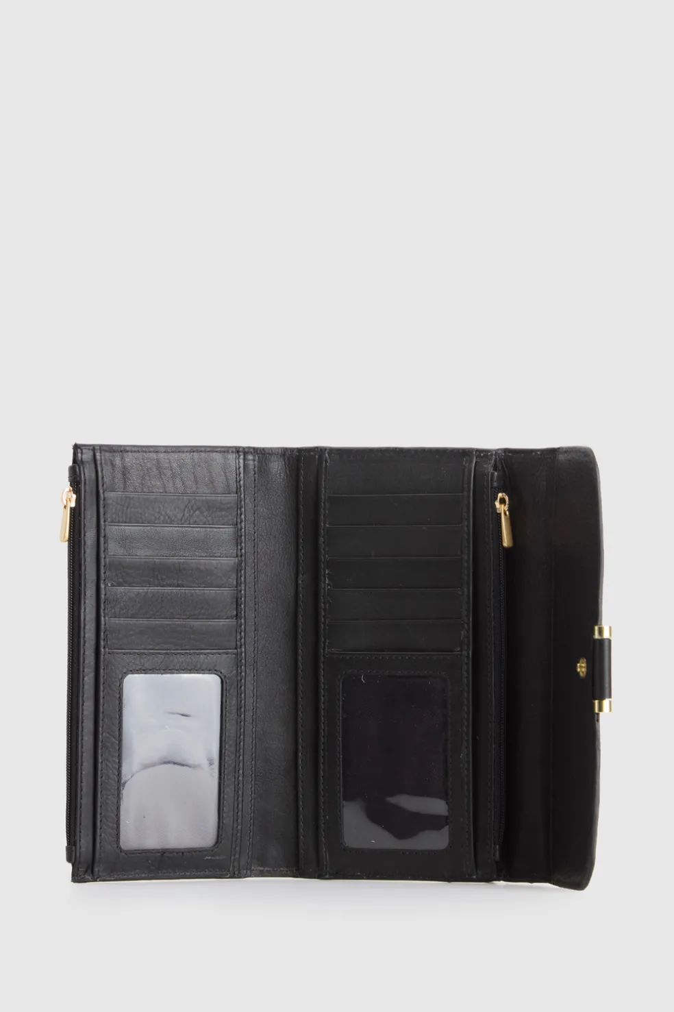 RFID Iris Leather Large Wallet