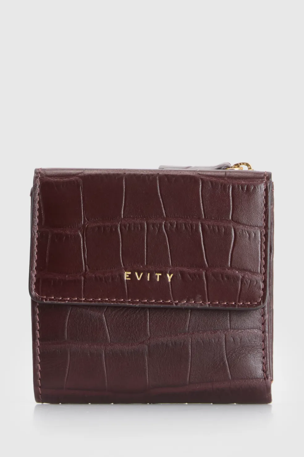 RFID Lila Croc Emboss Lea Wallet