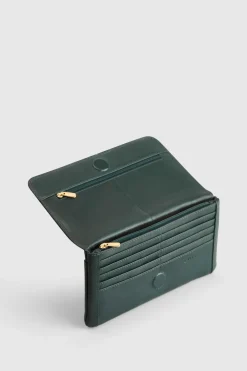 RFID Maya Leather Large Clutch