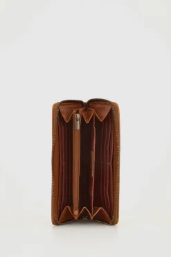 RFID Palma Leather Zip Wallet