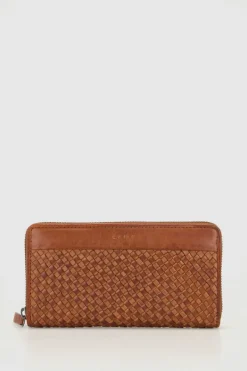 RFID Palma Leather Zip Wallet