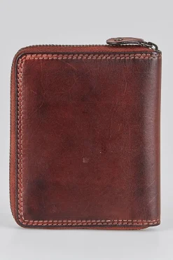 RFID Roy Leather Zip Wallet