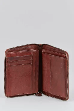 RFID Roy Leather Zip Wallet