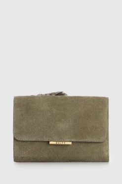 RFID Thea Suede Medium Wallet