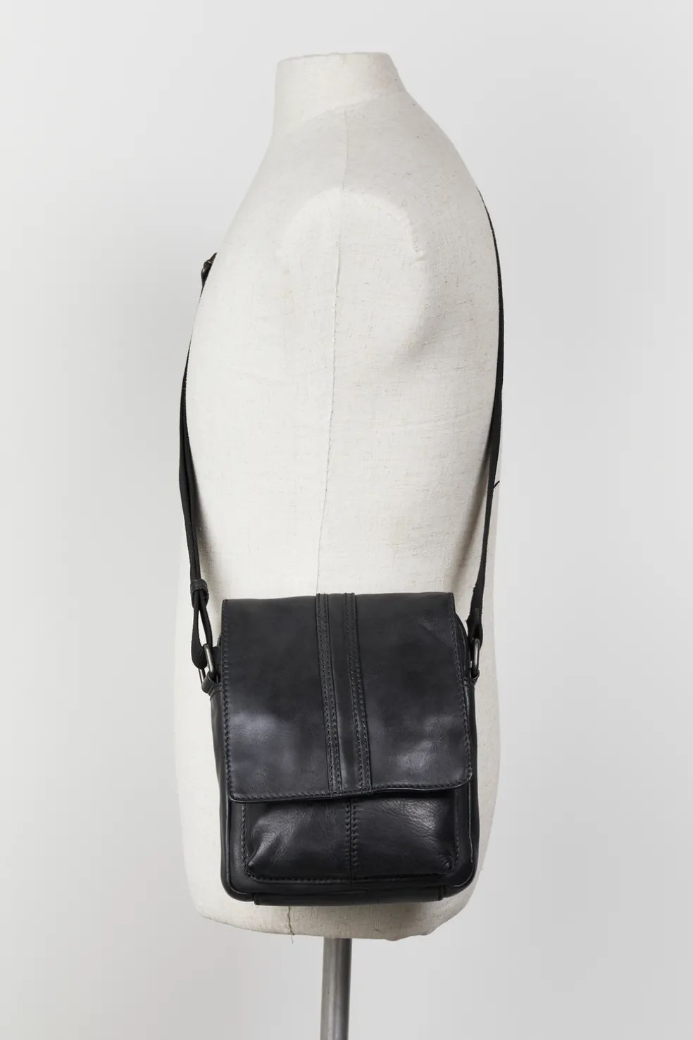 Rigio Leather Small Satchel