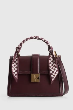 Scarf Top Handle Bag