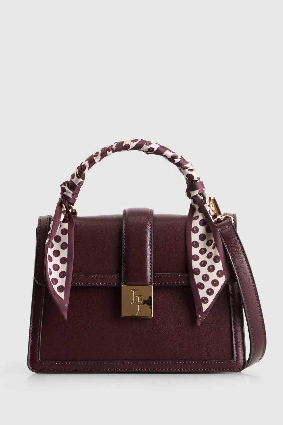 Scarf Top Handle Bag