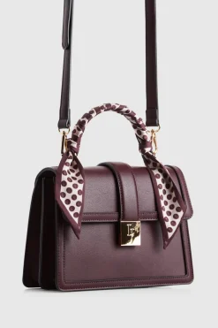 Scarf Top Handle Bag