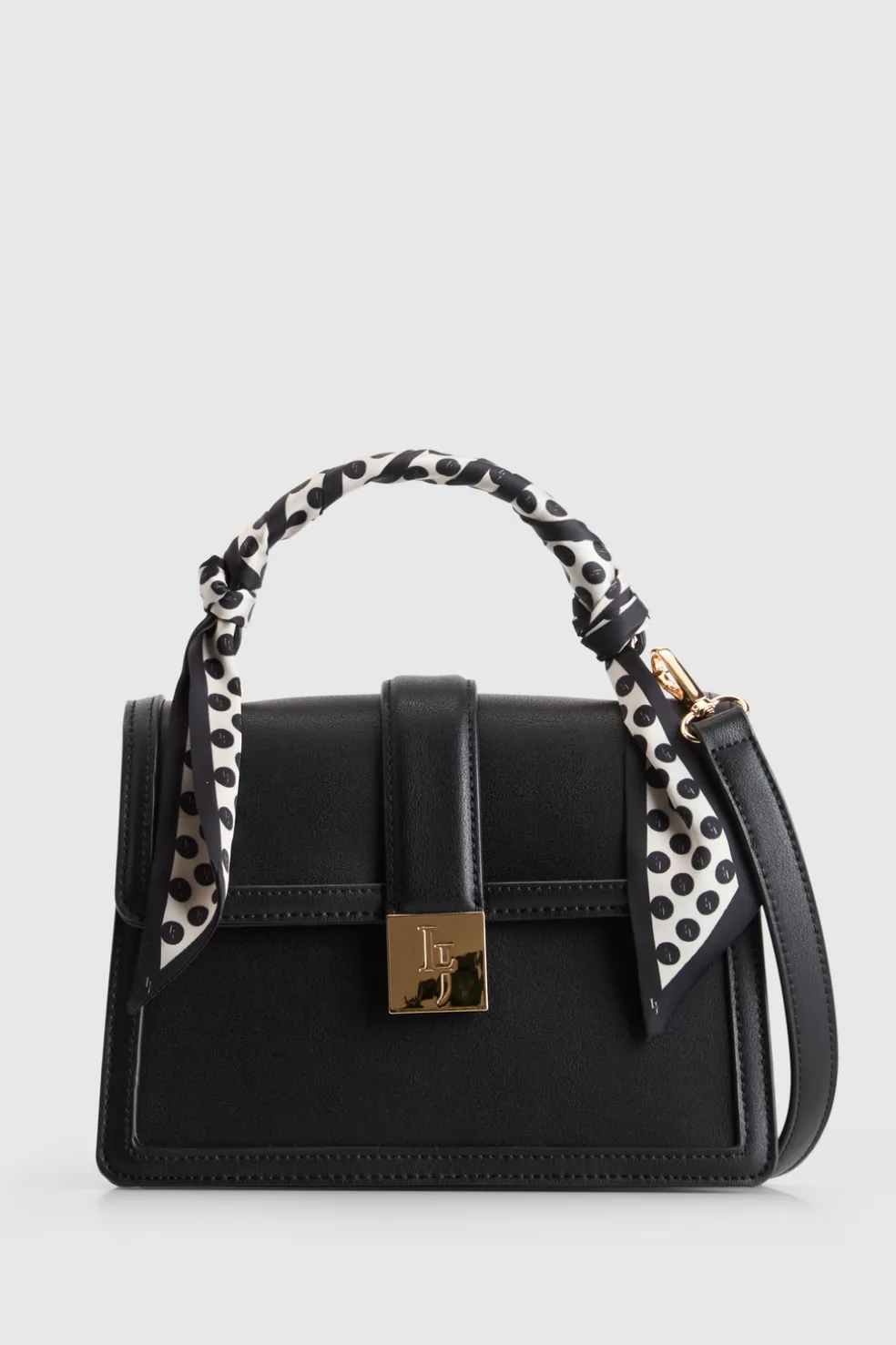 Scarf Top Handle Bag