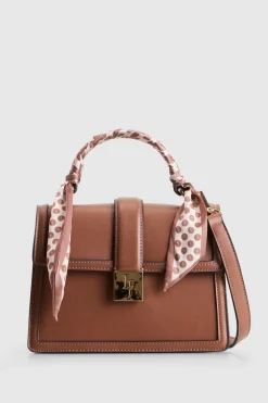 Scarf Top Handle Bag