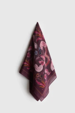 Silk Scarf Floral Print