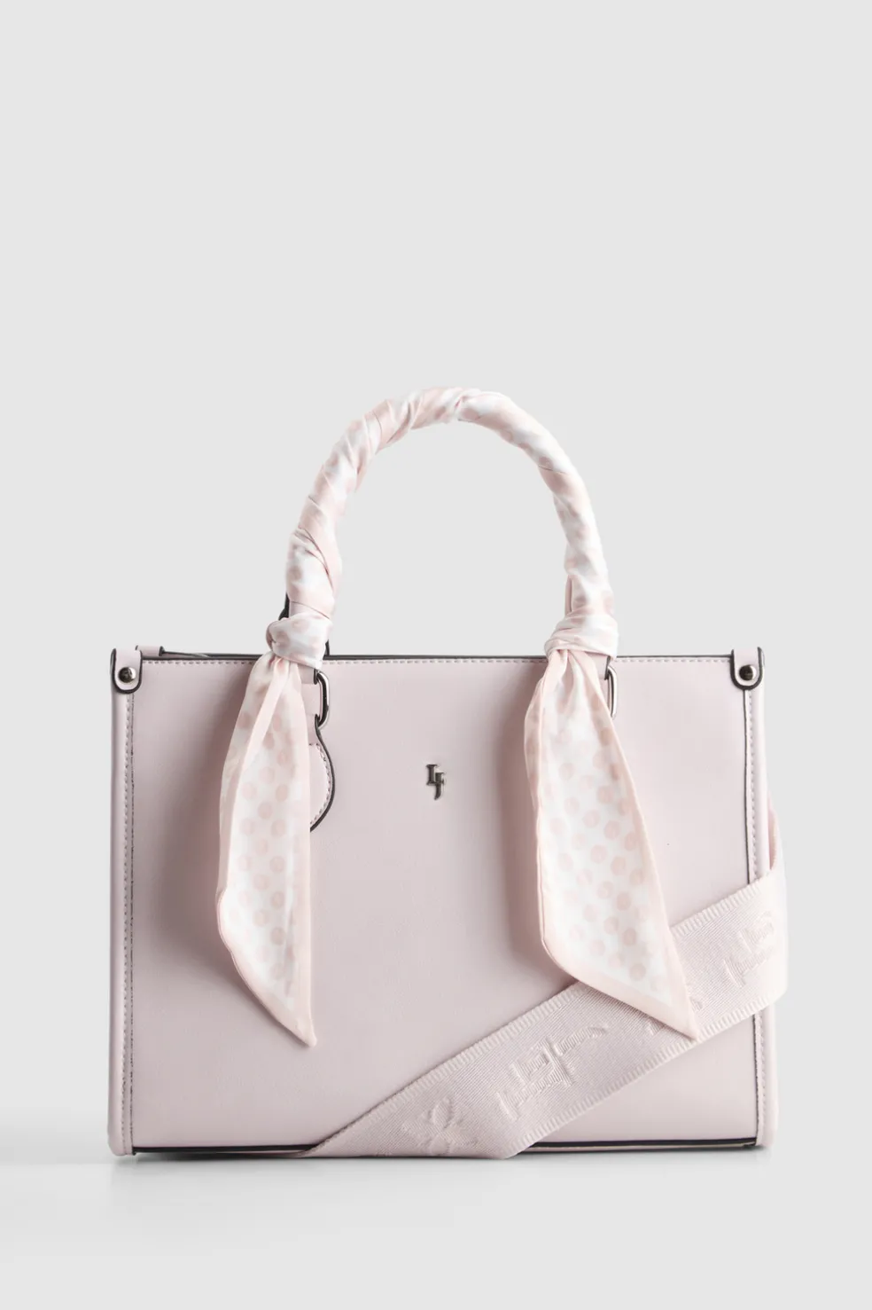 Small Tote Bag With Scarf