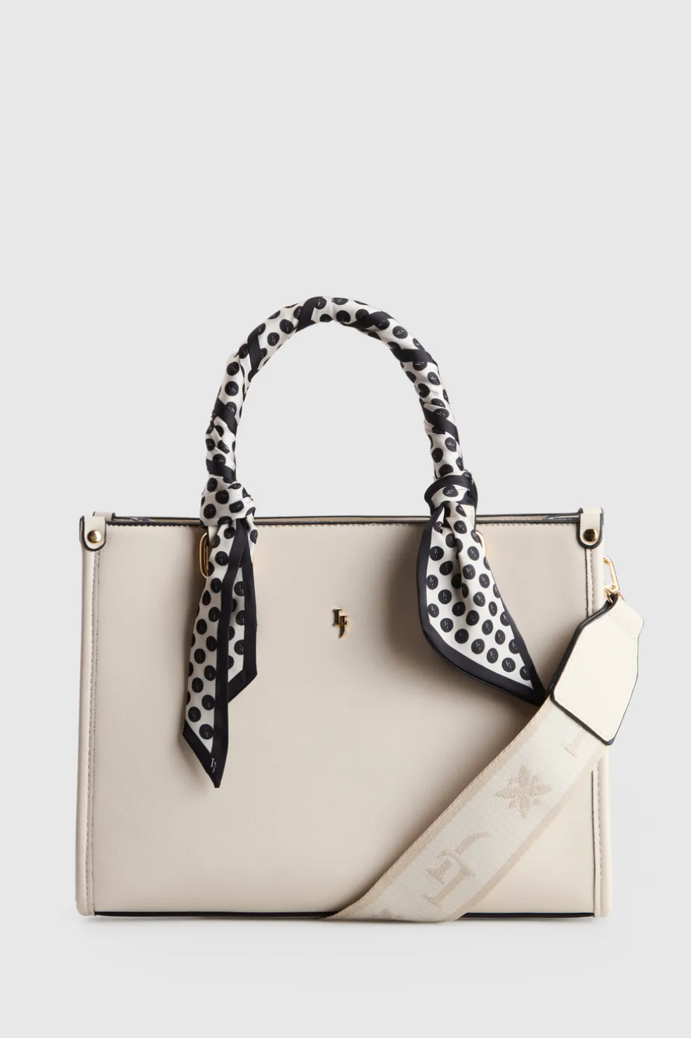 Small Tote Bag With Scarf