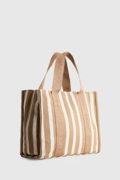Stori Knit Stripe Tote Bag
